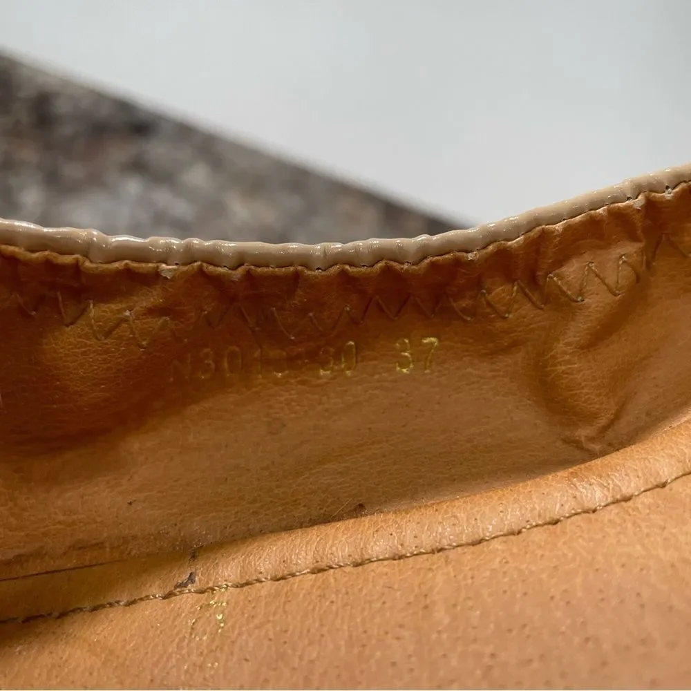Tory Burch Tan Leather Round Toe Ballet Flats